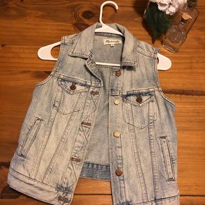 Madewell XS denim vest